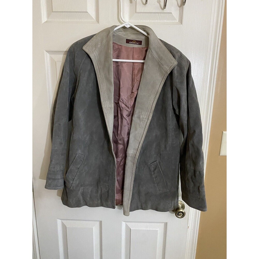 Vintage Jordache 100% Suede Cowhide Leather With Pockets Men’s Jacket Size Large - Picture 10 of 16